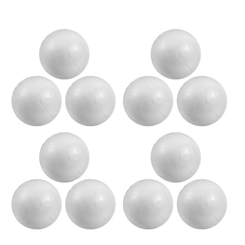 White Craft Foam Ball Solid Balls for Decoration 50Pcs DIY Arts