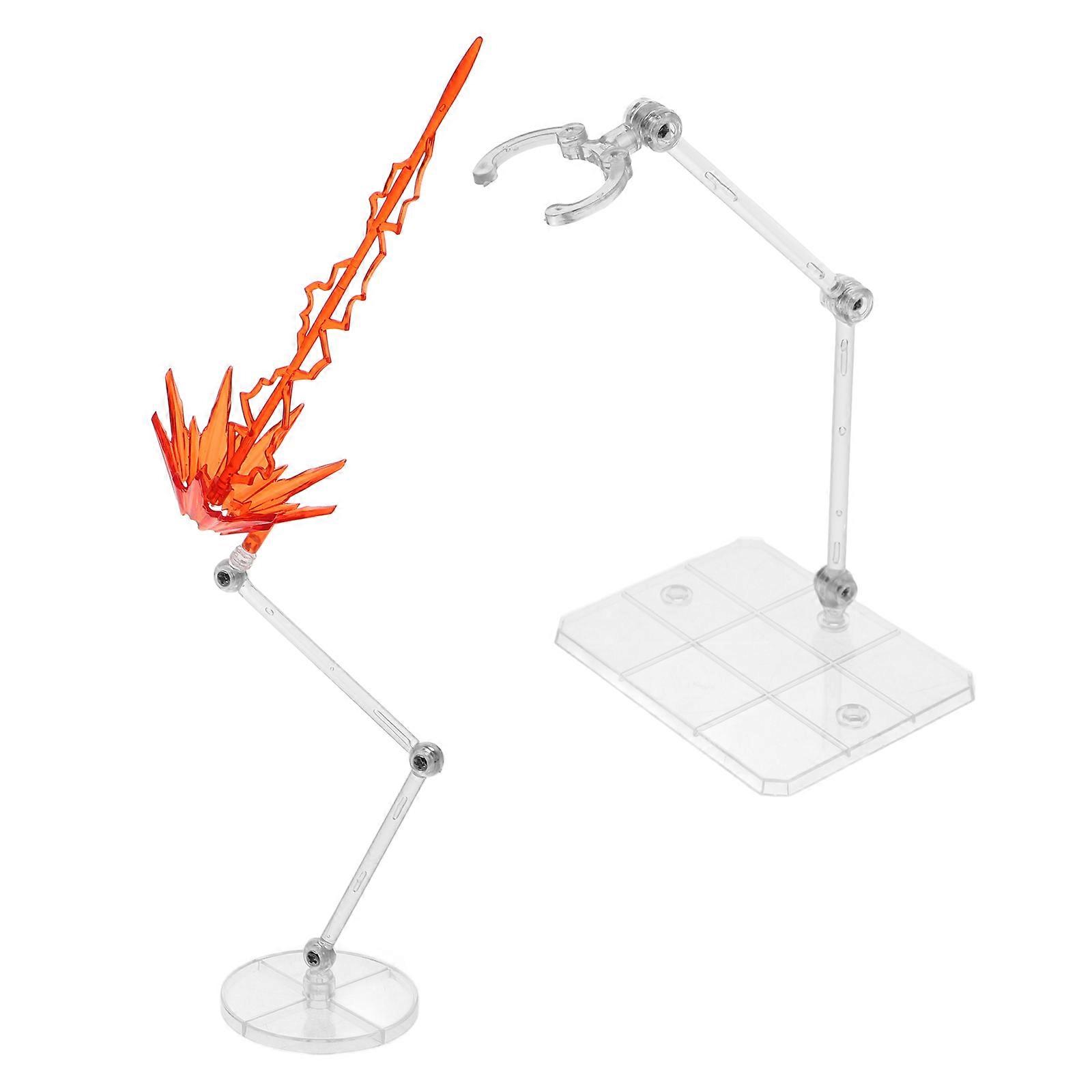 Red Energy Action Figure Base for Display Stand 1Set with Effect