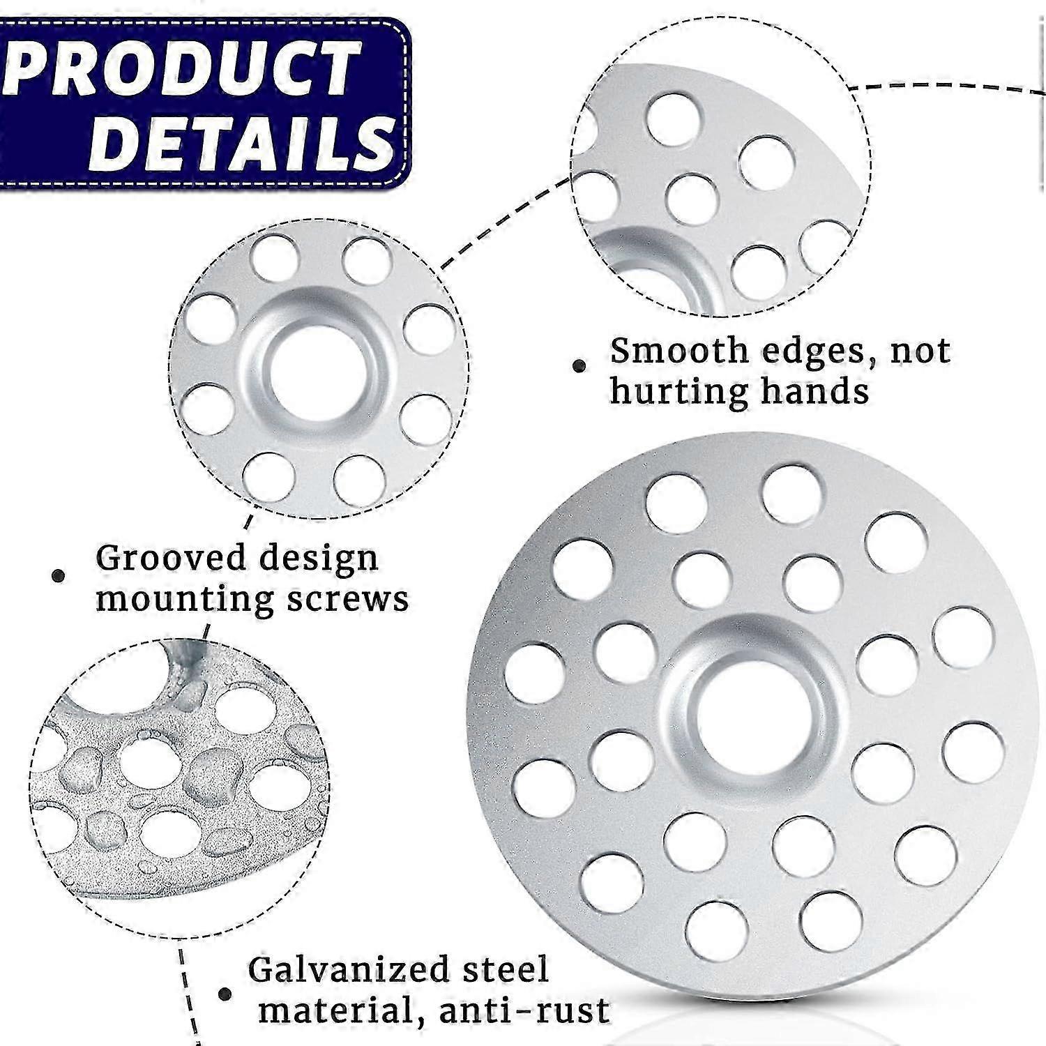 2025  1 Inch Plaster Washers for Wall Ceiling Drywall Plaster Repair