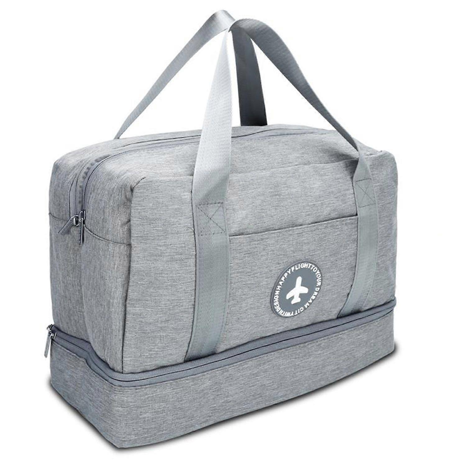 Waterproof travel bag in GREY – Spacious textile bag made of water-repellent Oxford fabric