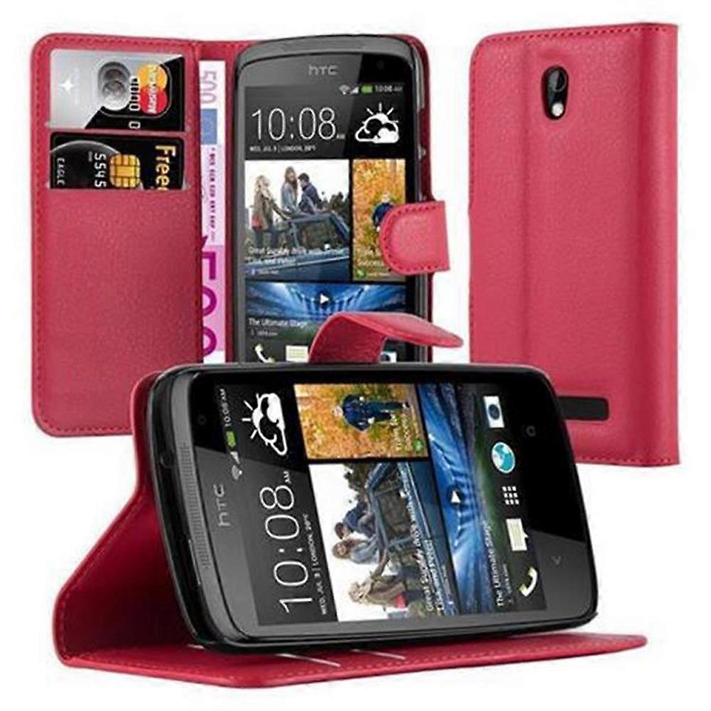 HTC Desire 500 Case - Protective Case with Card Slots and Stand Function
