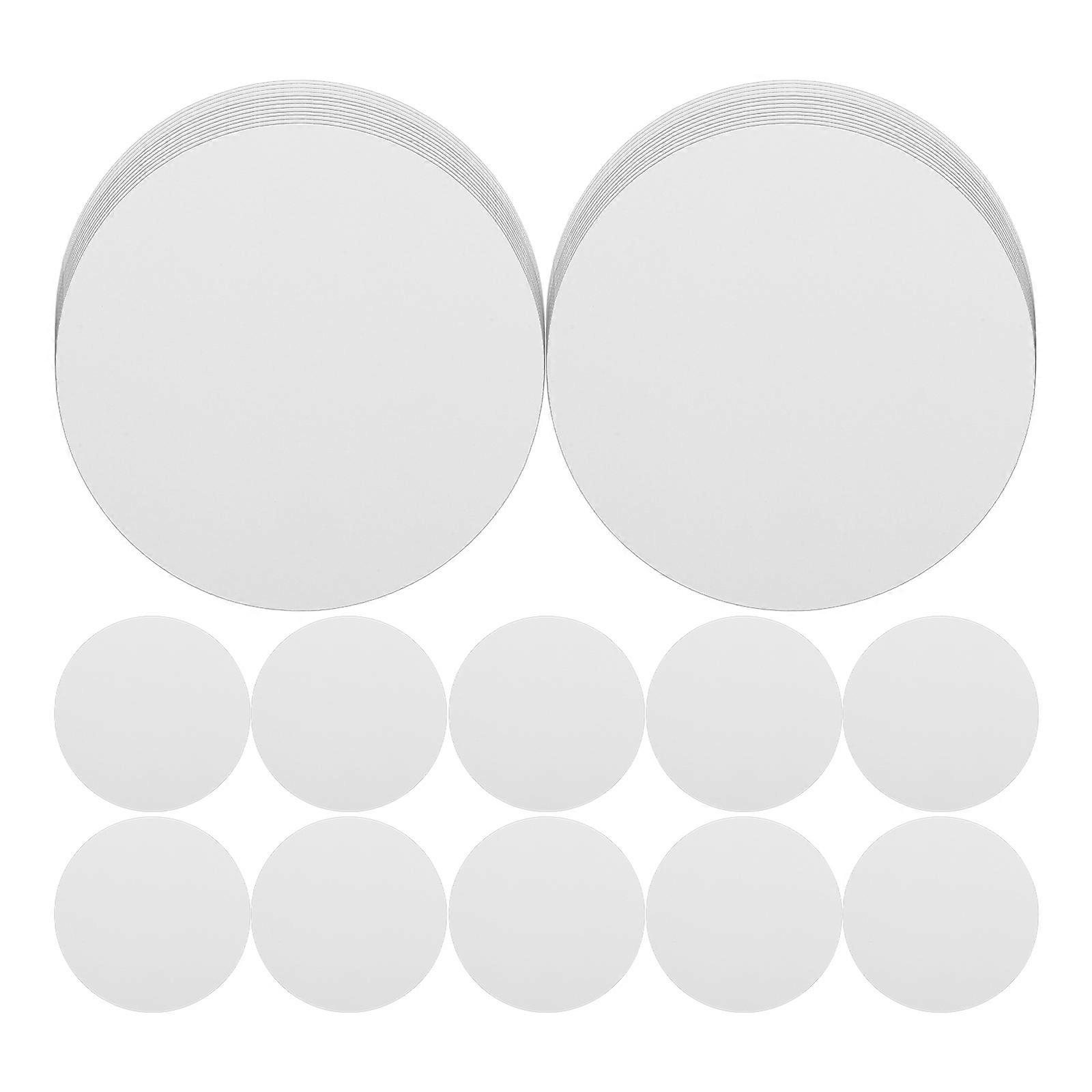 White Round Paper for Kids Crafts 100Pcs Durable Handmade Sheets