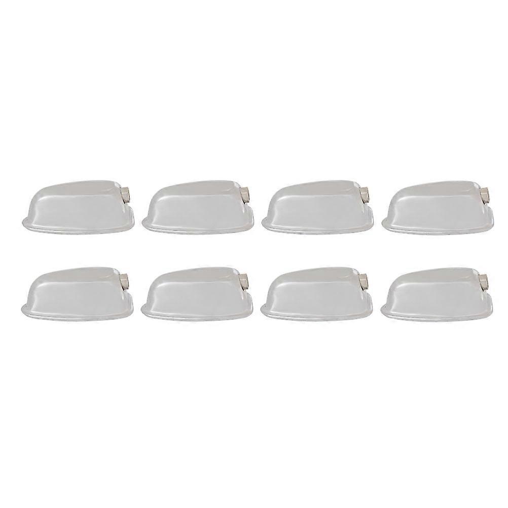 Military Snare Drum Lugs for Drum Set 8Sets Double-End Connectors Silver