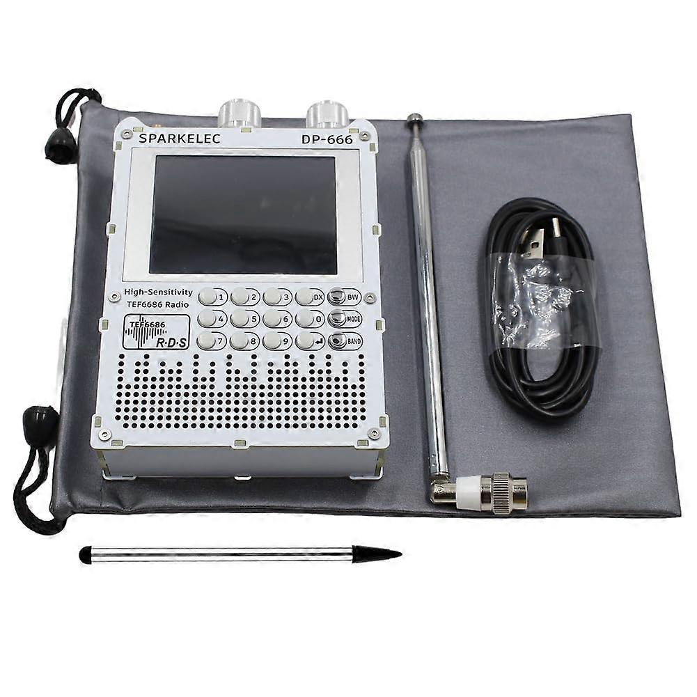 FM/LW/MW/SW Full Band Radio  Sensitivity DSP Receiver (White) Shortwave Receiver