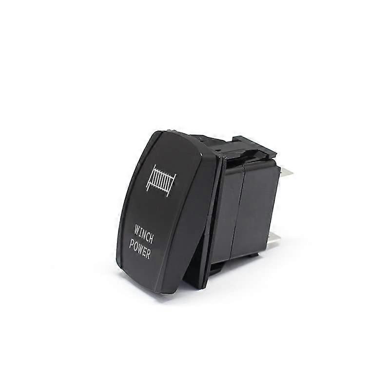 12V 24V Waterproof Rocker Switch Marine 5 Pin Dual LED Style Winch Control Blue