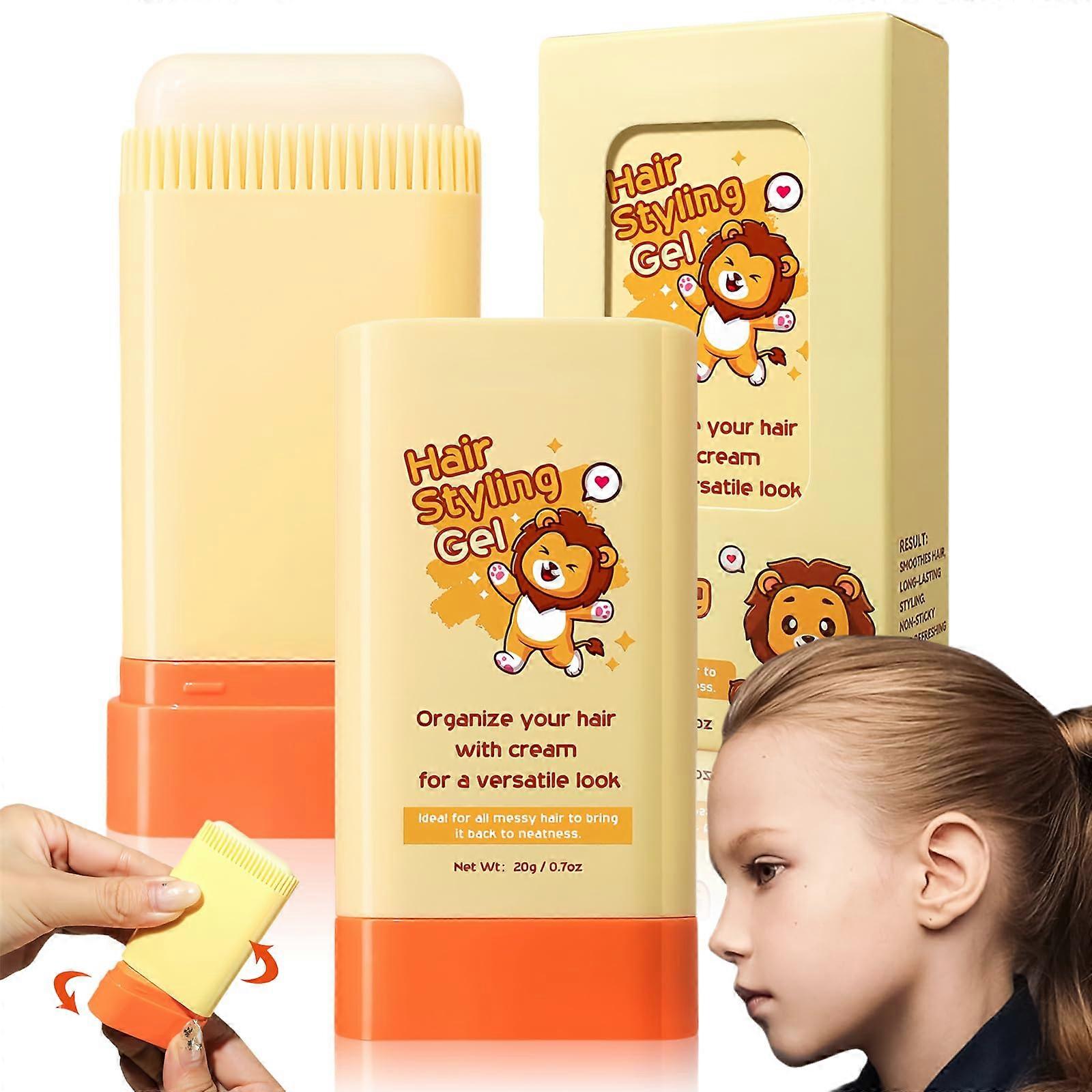 Hair Wax Stick with Builtin Comb 2 in 1 Design Long Lasting Hold Moisturizing Non Greasy