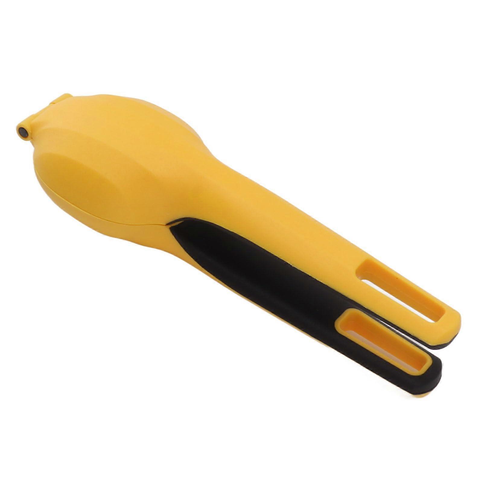 Chestnut Cutter Nut Cracker with Safe Cutting Mechanism and Ergonomic Grip for Home Kitchen Yellow