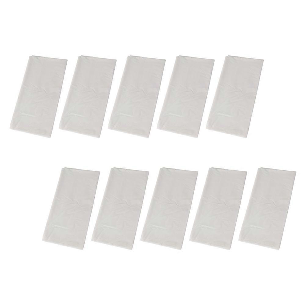 10Pcs White Table Covers Tablecloths for Home Use and DirtResistant