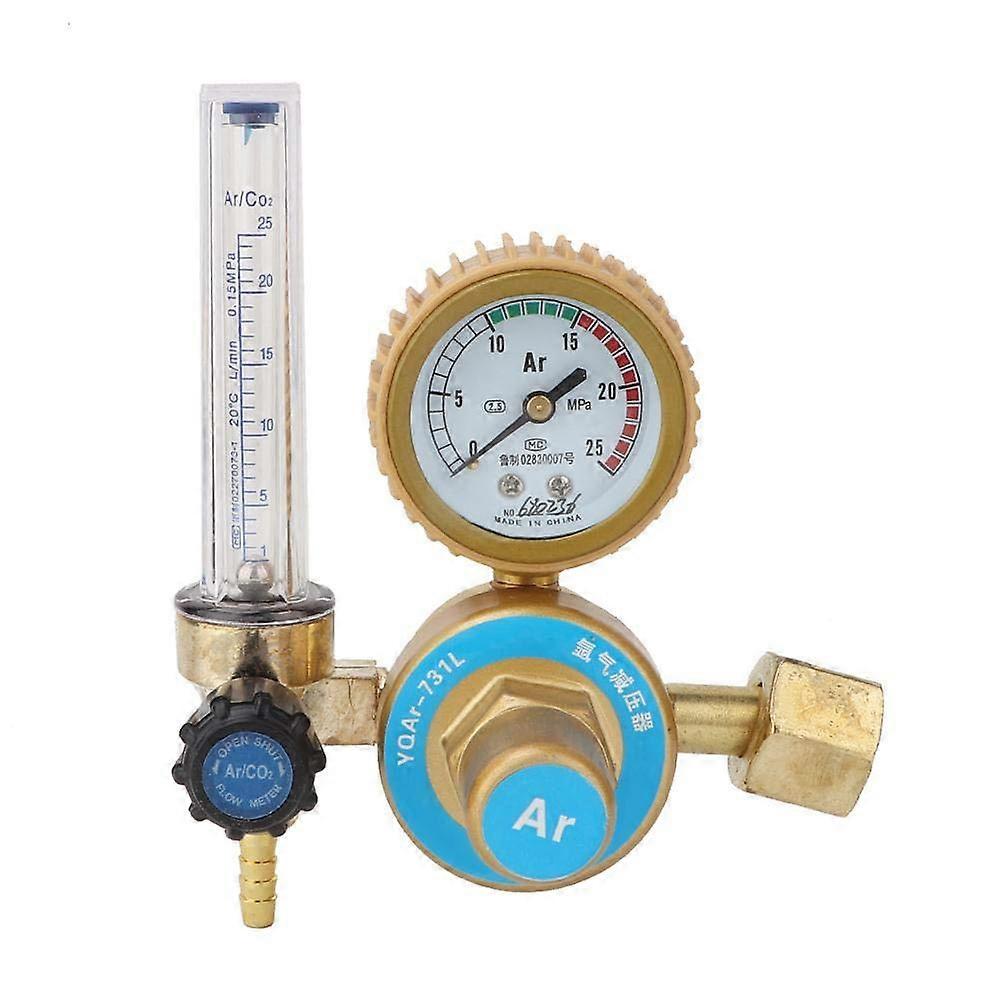 MIG Welding Gas Regulator with Argon CO2 Flow Meter and Pressure Gauge for Precision Control