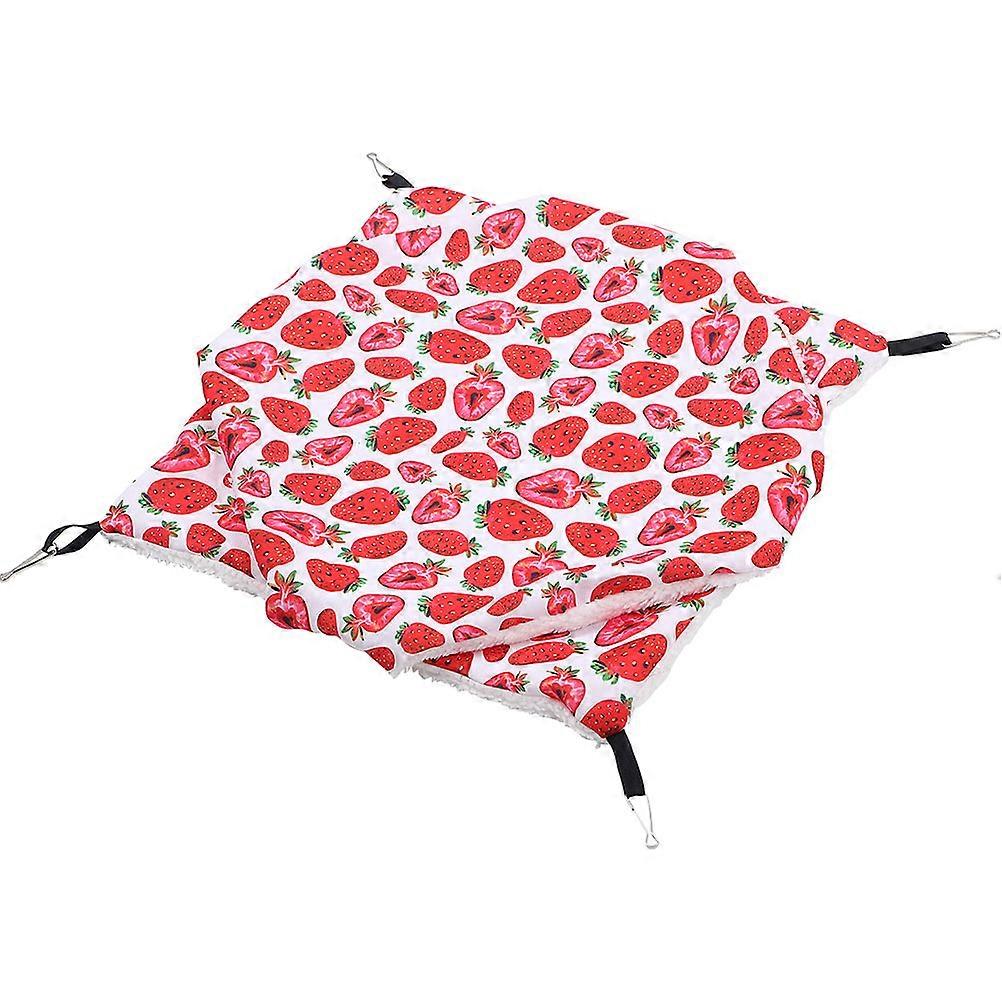 Red Comfortable Hamster Hammock for Sleeping Bed 4Pcs Cotton