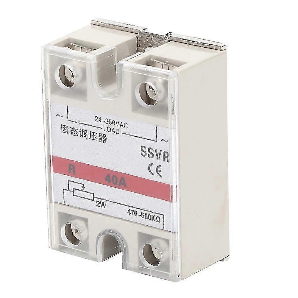 2026 Solid-State Voltage Regulator Single Phase Relay Module Low Frequency SSVR-40A 24-380VAC