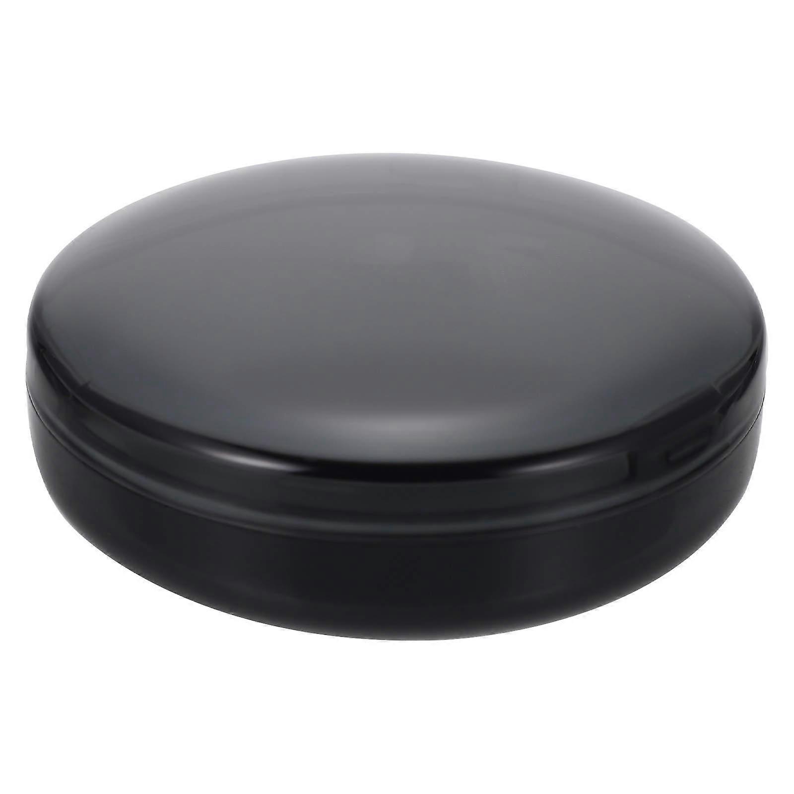 Anti-Scratch Denture Box for Retainer Storage 1Set Portable Black Case