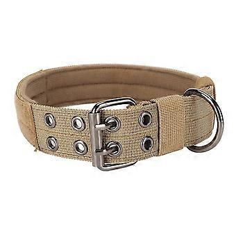 Collar de entrenamiento de nailon ajustable para perros militares con hebilla de metal resistente para perros medianos y grandes de 25 a 26 años.