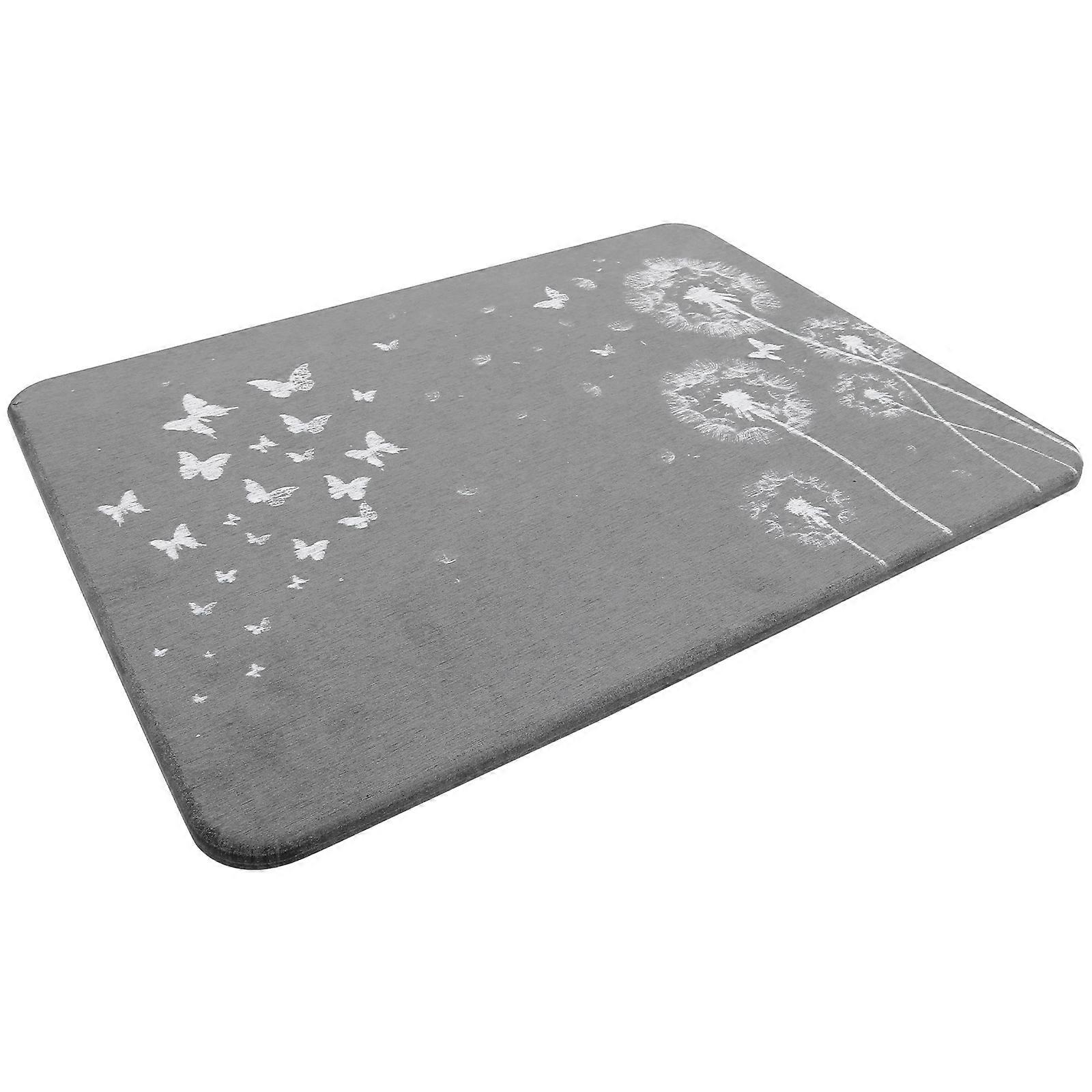 Reusable Dish Drying Mat for Kitchen Counter Silver Material Pad