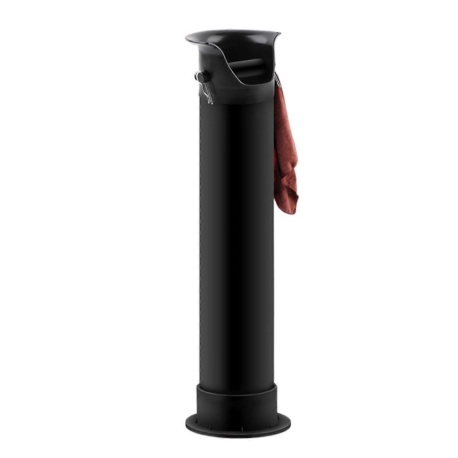 Coffee Knock Box Large Capacity FloorStanding Grounds Container for Restaurant Home Kitchen Black