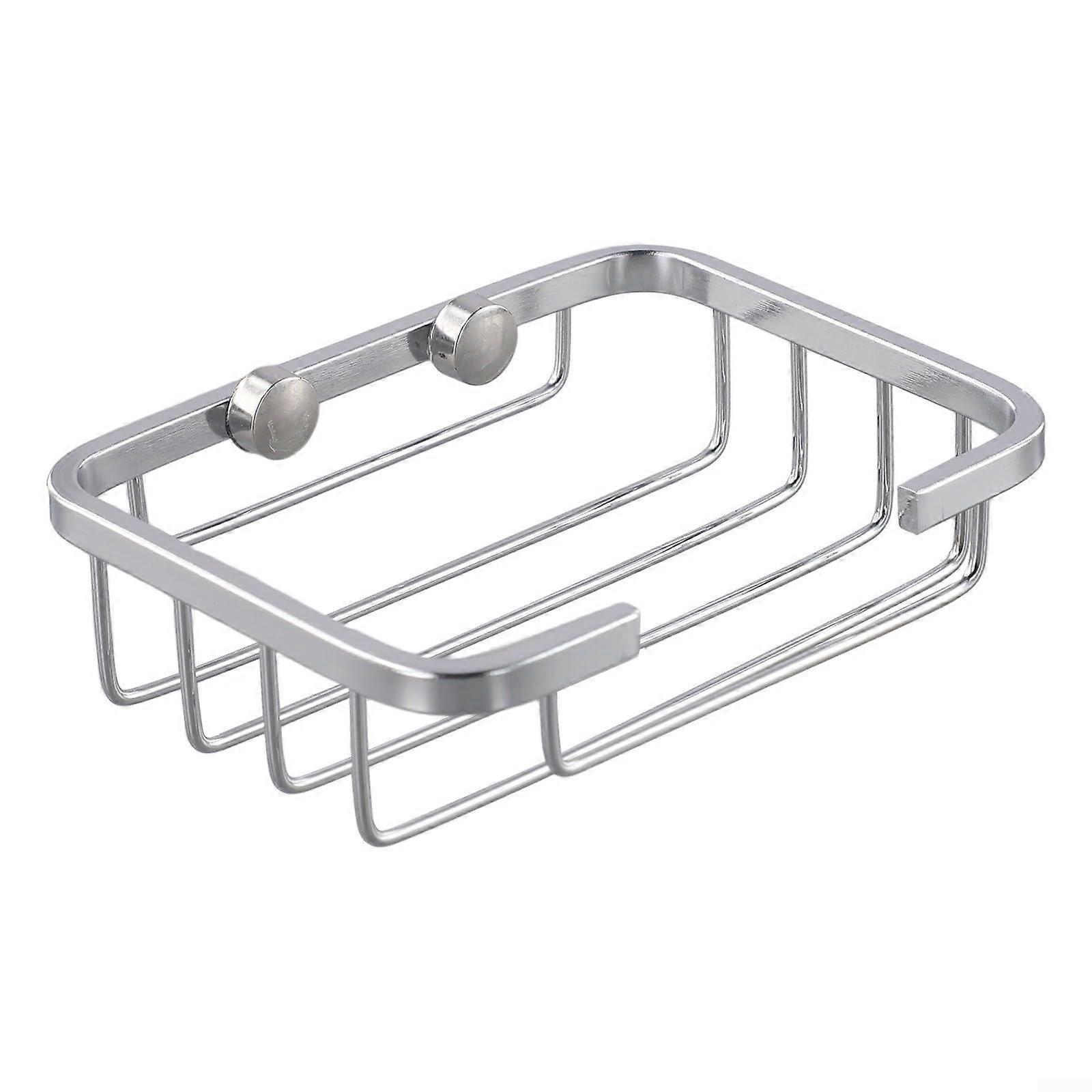 Wall Mounted Soap Dish Rustproof 304 Stainless Steel Holder with Quick Drain for Bathroom Kitchen