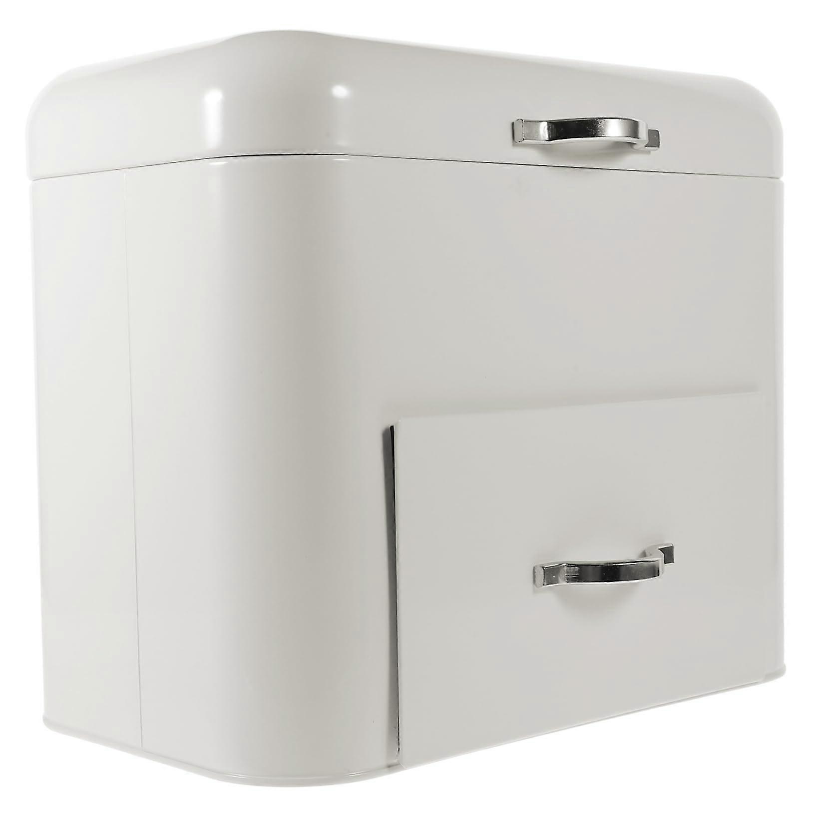 Vintage Bread Box with Lid for Kitchen Countertop Retro Bread Storage Container SpaceSaving Design