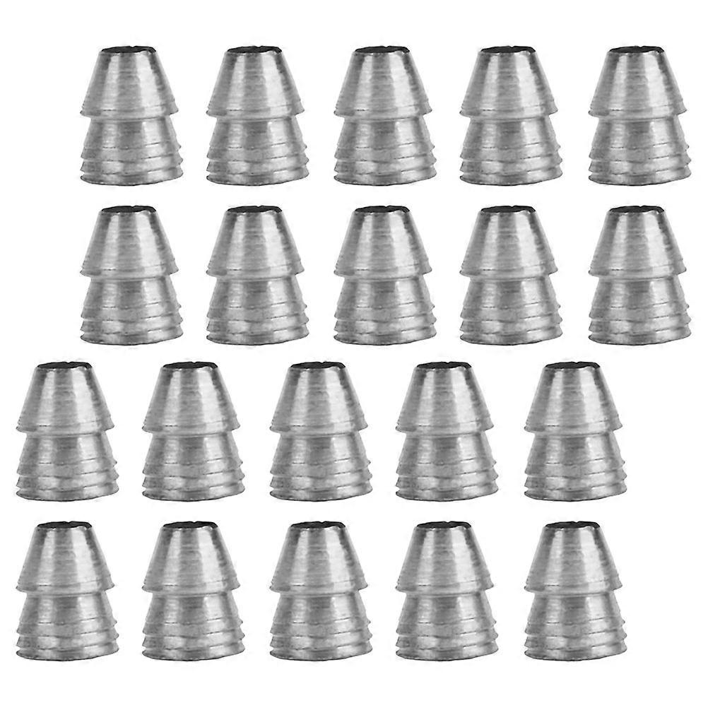 Iron Round Wedge Wedges for Hammer Handle Replacement 20Pcs Silver