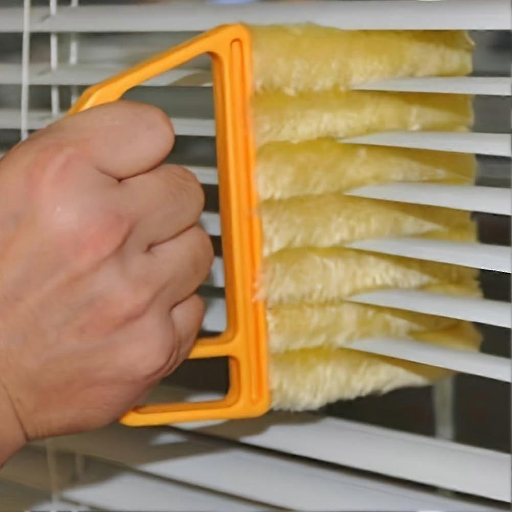 Venetian Blind Cleaner with MultiSlat Microfiber Brush, Detachable Head and Dust Absorption