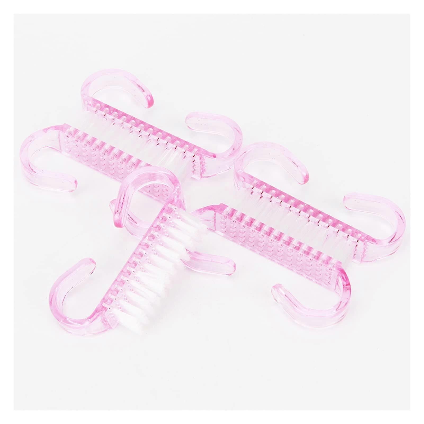 Nail Cleaning Brush 50pcs Soft Bristle for Manicure Pedicure with Ergonomic Grip Dust Removal