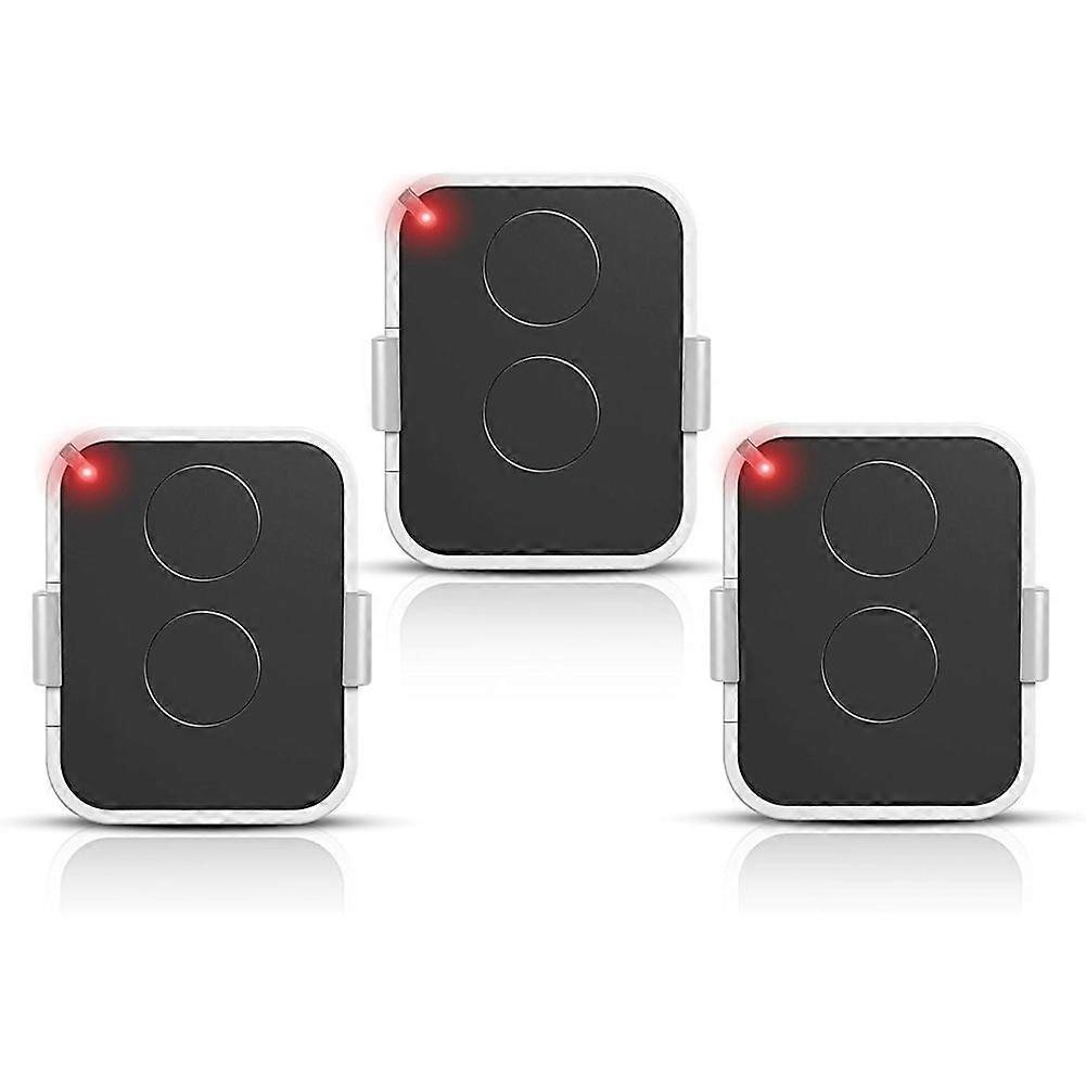 3pcs 2 Channels 433.92MHz Rolling Code Gate Remote Control - Replacement for ON1E,ON2E,ON4E -for Gate and Garage Engines