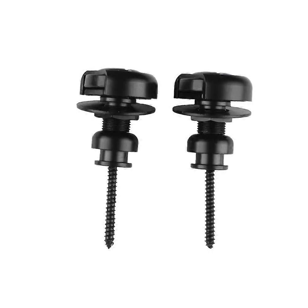2Pcs Guitar Strap Locks Button Locks Security Retainer Anti-Rust Metal Strap Buttons Retainer for E