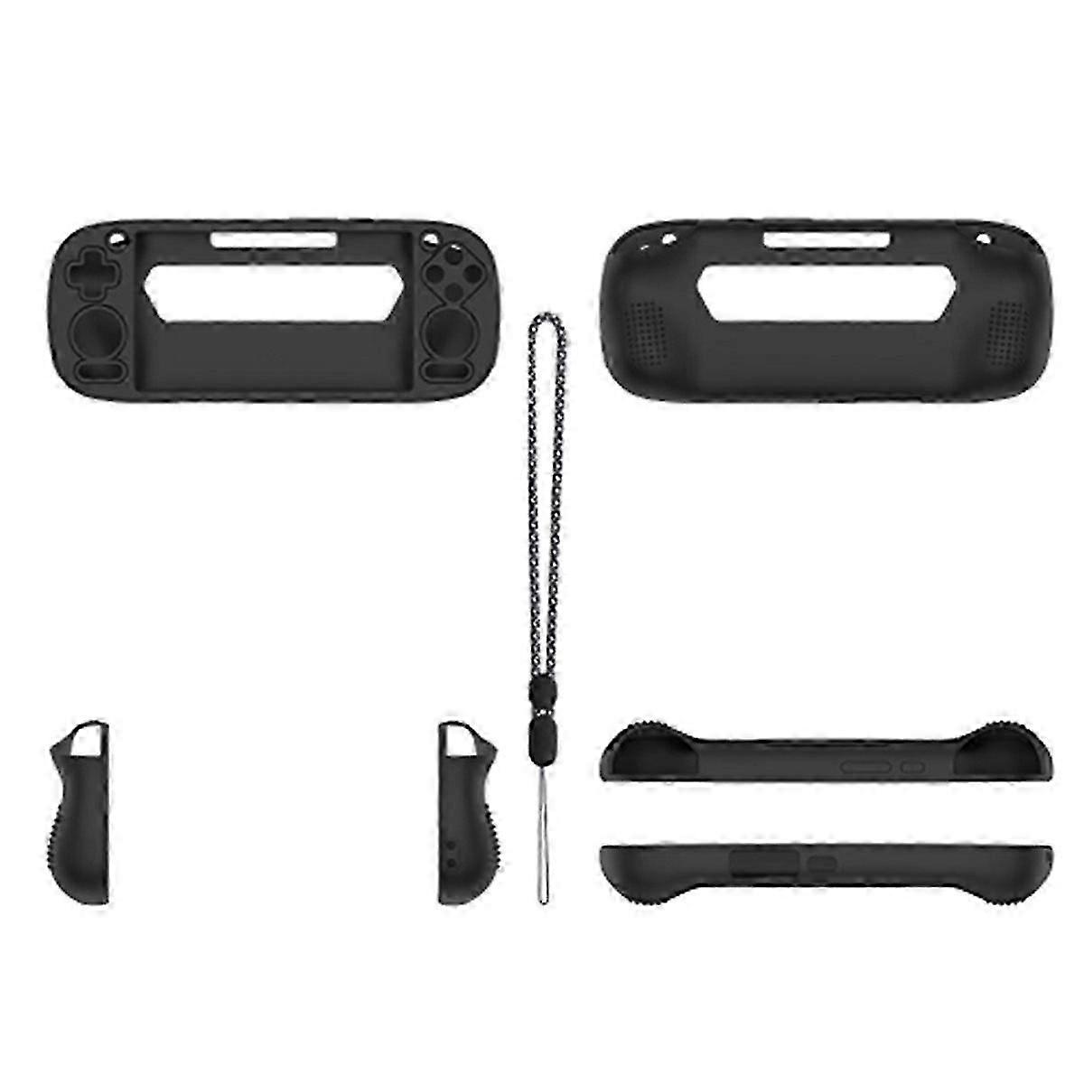 Silicone Protective Case compatible 5 Handheld Console Solid Color Cover Anti-Slip Grip Dustproof Shell Bl