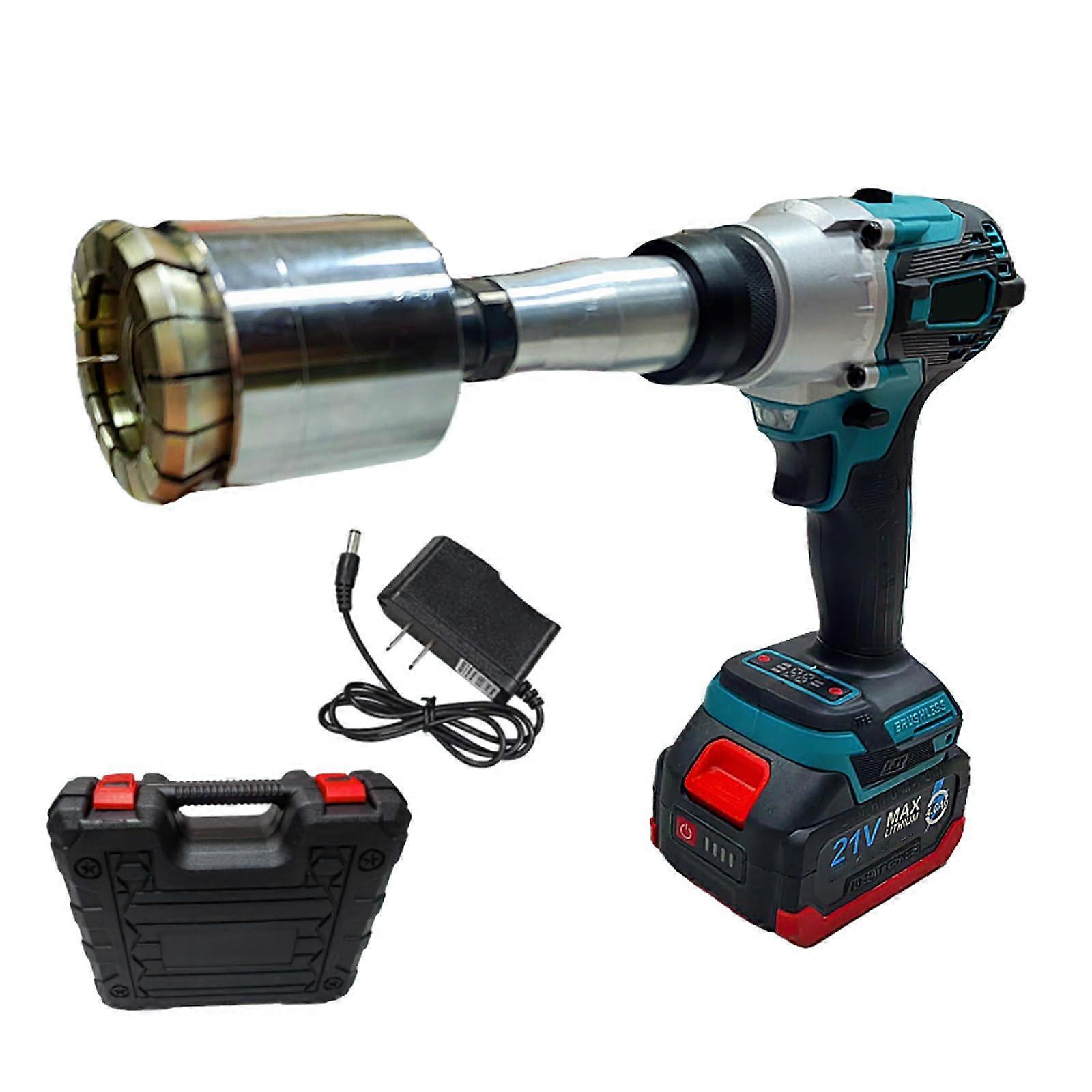 Electric Drum Sealing Machine with Adjustable Torque, Battery Powered Cap Crimper 6975mm