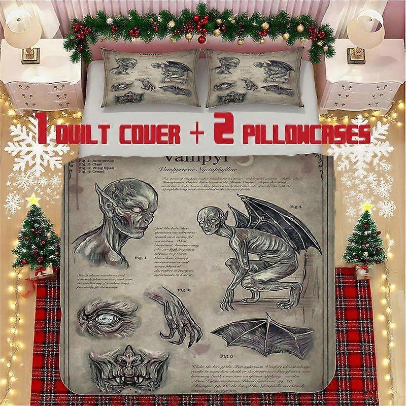 Alien Creature Soft Printed Bedding Set Polyester Fabric Decorative & Warm
