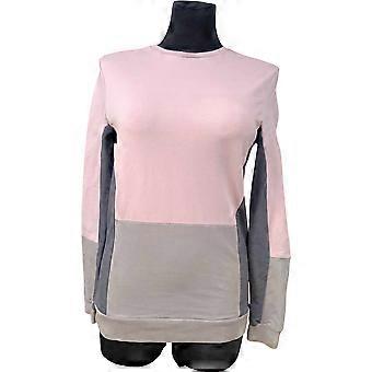 Asos Langærmet T-shirt til Kvinder - Behagelig bomuldsstretch, åndbar top, afslappet klassisk snit - 95% bomuld, lyserød, størrelse XS