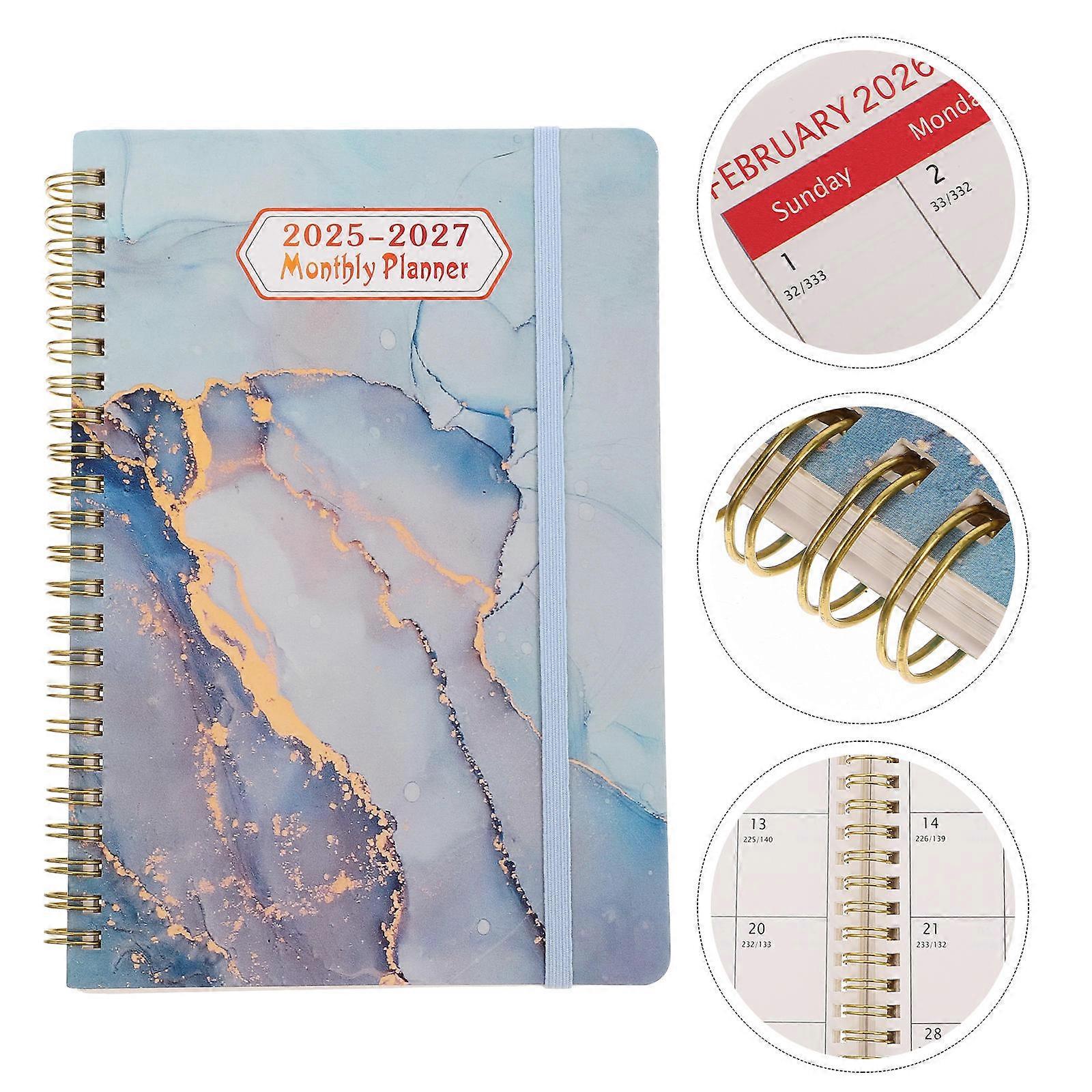 Spiral Notebook Paper Memo Notebook for Office Use 3Pcs Set