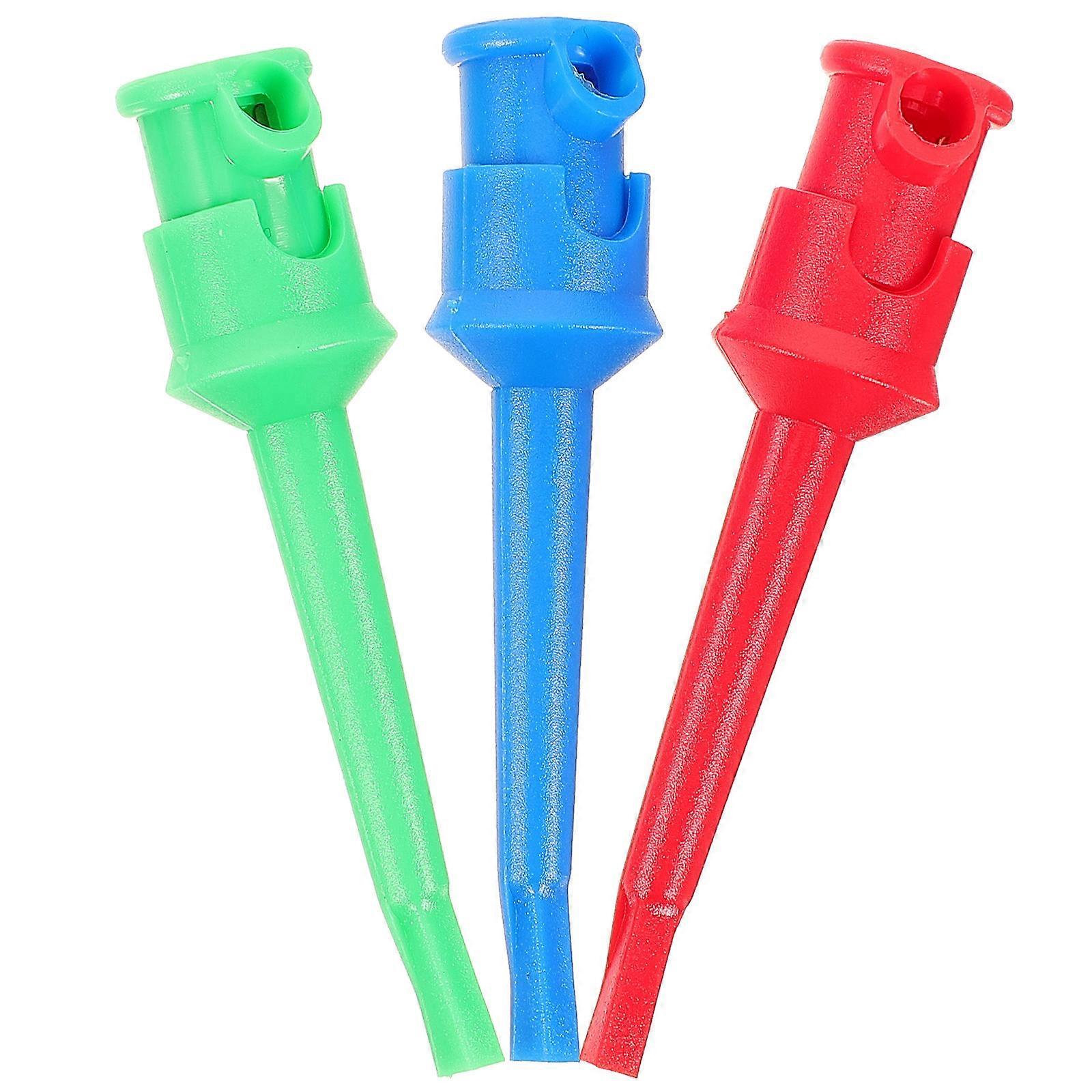 Multimeter Probe Test Leads for Electronic Component Testing 3Pcs Set Assorted Color