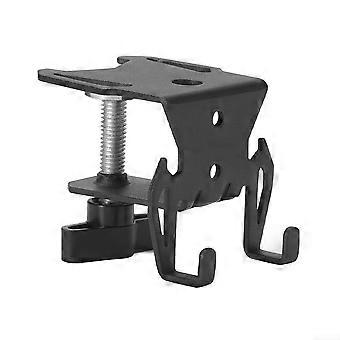 Camping Gas Cartridge Holder with Secure Spiral Lock, SpaceSaving Under Table Iron Canister Hook