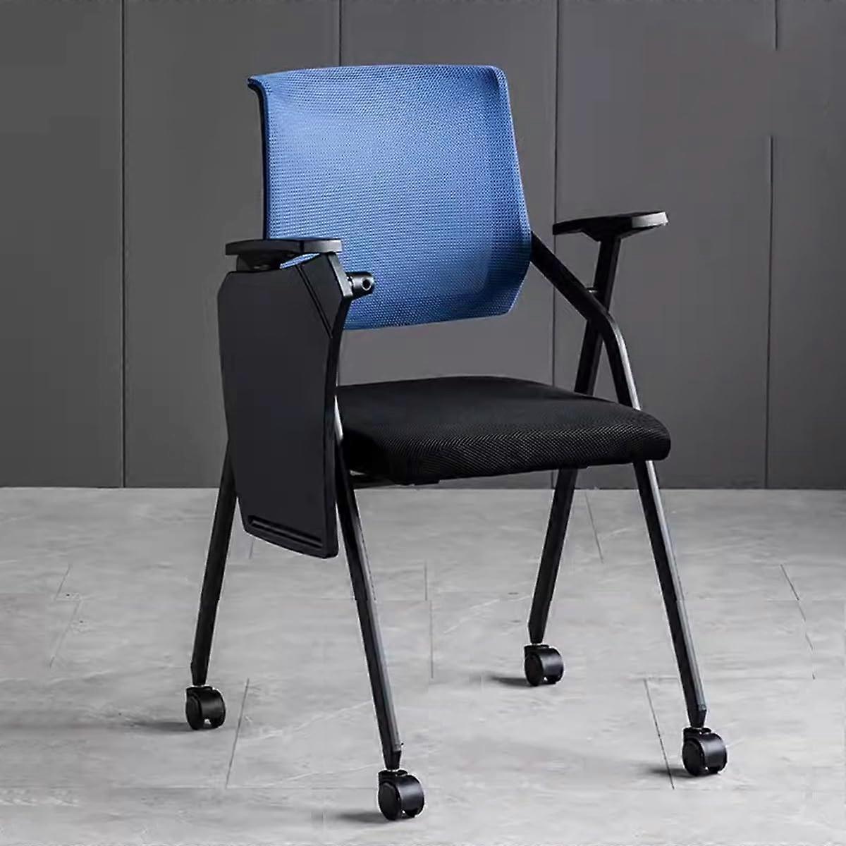 Ergonomic Mesh Office Chair with Writing Tablet, Foldable Stackable Design for Classroom or Conference