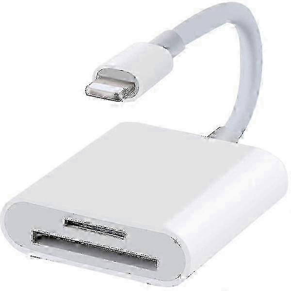 Lightning to SD Card Reader for -- White SD Card Reader