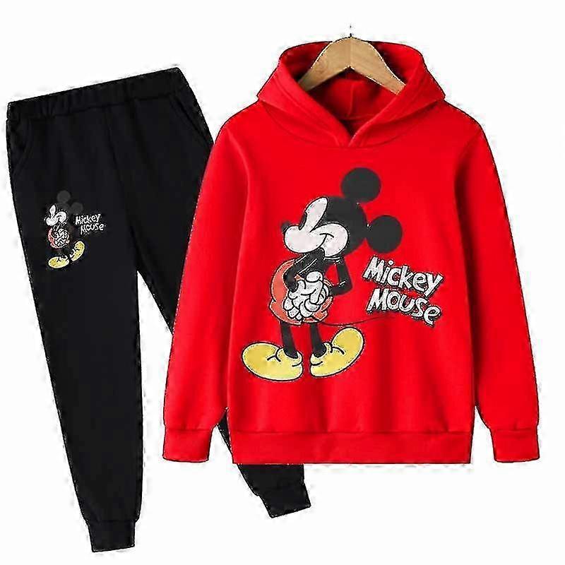 Boys Mickey Mouse Long Sleeves Outfits Clothing 1-16 Years Children's Kids Sets Baby Boy Casual Cotton Tracksuit Hoodies + Pants