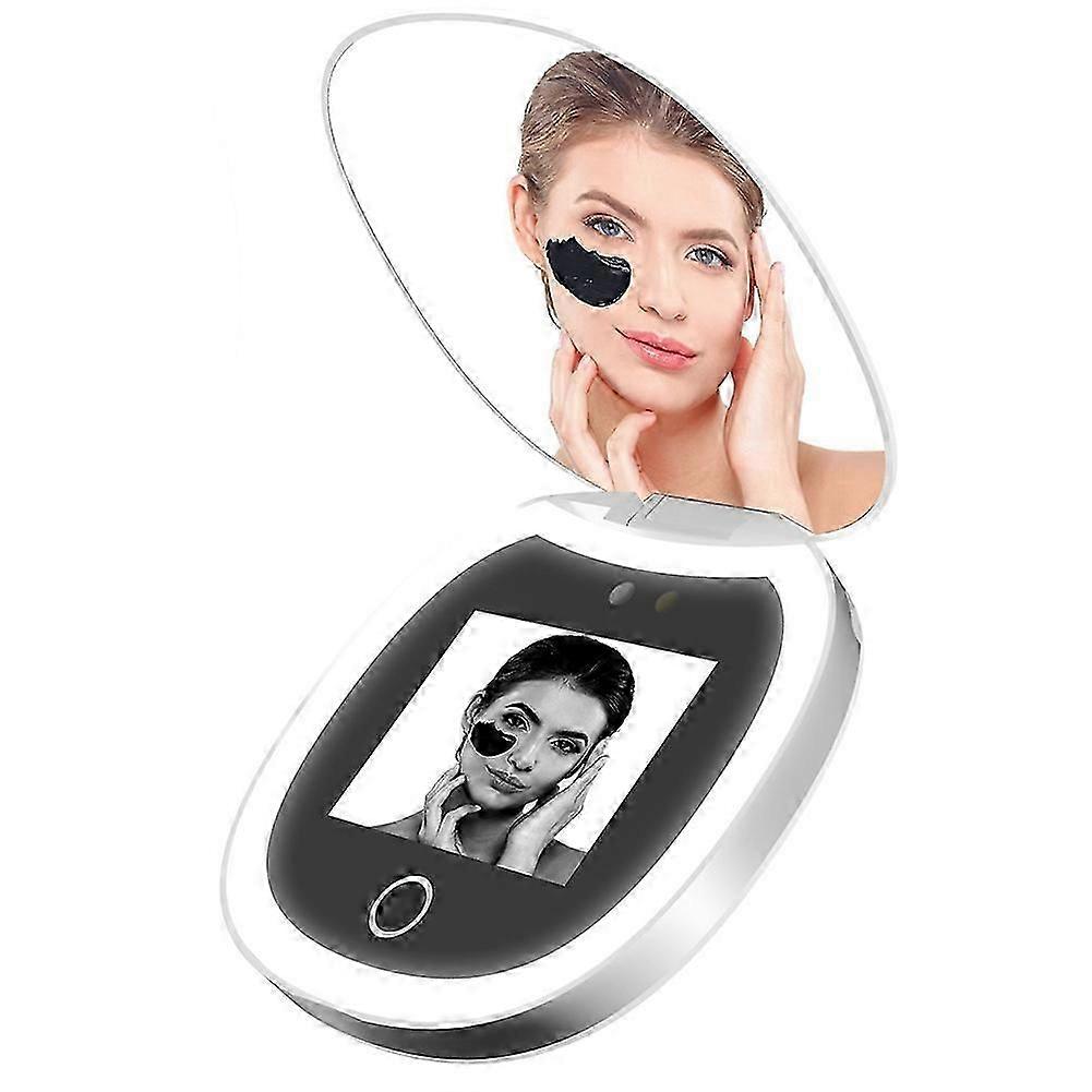UV Sunscreen Detection Mirror Portable Makeup Tool
