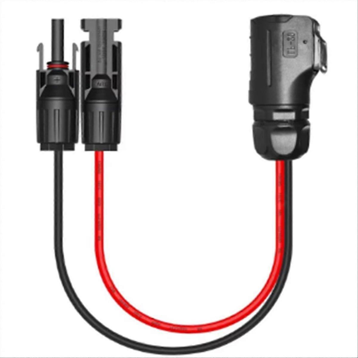 2 Pin Circular Connector to Solar Panel Cable Adapter compatible with Solar Panel Suitcase compatible with