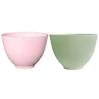 Mask Mixing Bowl Silicone Facial Mask Bowls for DIY Use 2Pcs Set