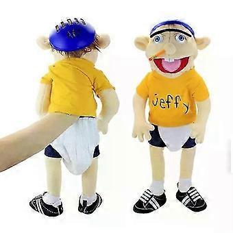 60cm Jeffy Hat Hand Puppet Jeffy Pluszowa zabawka cosplay gra wypchana lalka Prezenty dla dzieci
