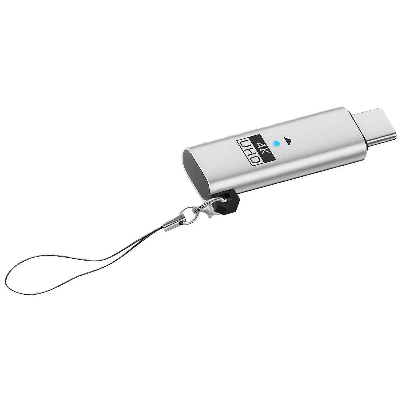 4K UHD USB C Adapter Simulates Display To Avoid Screen Emulator For Remote Desktop Usage Computer Accessories  Grey