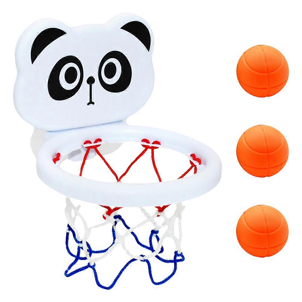 Set di giocattoli da basket per bambini per divertirsi durante il bagno, con ventosa inclusa.