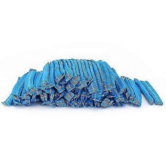 100pcs Disposable Shower Cap Nonwoven Fabric Beauty Dustproof Strip Shower Hat For Home
