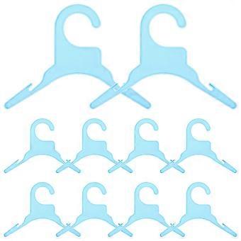 Pet Clothes Hanger Plastic Dog Clothing Rack for Household 10Pcs Set
