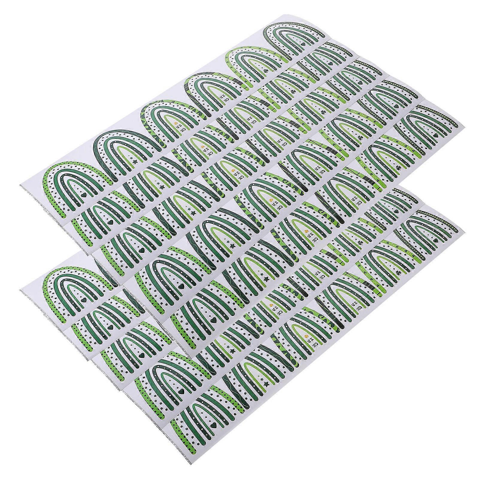 Saint Patrick's Day Pattern Border Sticker for Decoration 15 Sheets