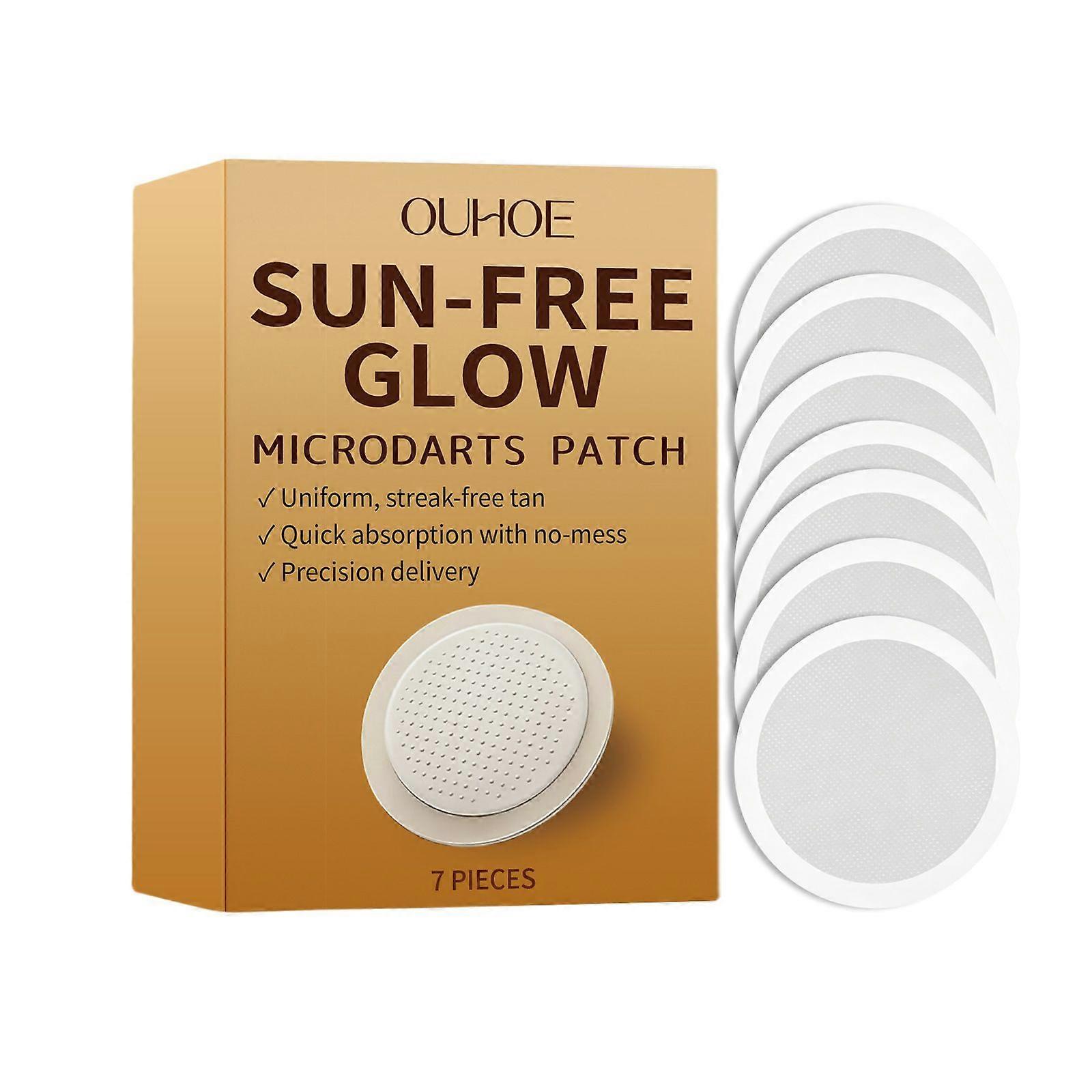unbrand Sun-Free Glow Self Tanning Patches, Gentle Facial Tanning Care for Natural Streak-Free Tan, Quick-Absorbing Tanning Patches for All Skin Ty...