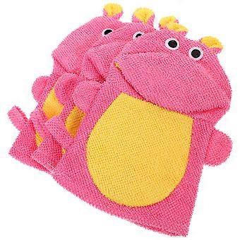 Kids Bath Sponge for Shower 3Pcs Baby Bath Mitts Loofah Scrubber Set