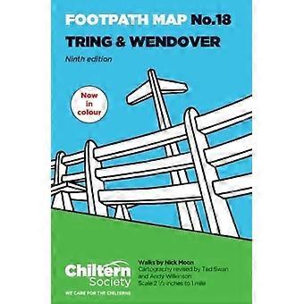 Wanderkarte Nr. 18 Tring und Wendover der Children Society, neunte Auflage – in Farbe