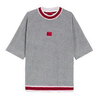 Sudadera de manga corta de corte relajado con ribete en contraste para hombre de Hugo Boss