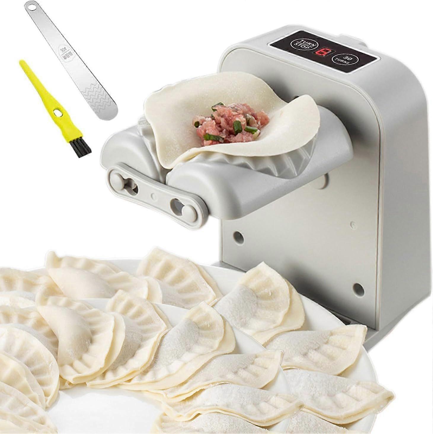 Electric Dumpling Maker Machine,Automatic Dumpling Maker,Adjustable & Easy to Operate Home Dumpling Press,with Spoon and Brush Electric Fast Dumpling 